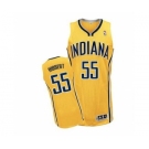 nba indiana pacers #55 hibbert yellow