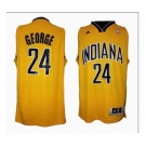 nba indlana pacers #24 george yellow[revolution 30 swingman]