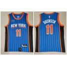 Knicks #11 Jalen Brunson Blue Nike 2023-24 City Edition Swingman Jersey