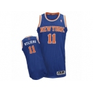 Men Adidas New York Knicks #11 Frank Ntilikina Authentic Royal Blue Road NBA Jersey