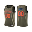 Men Nike New York Knicks #0 Enes Kanter Green Salute to Service NBA Swingman Jersey