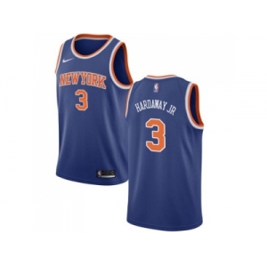 Men Nike New York Knicks #3 Tim Hardaway Jr. Blue Icon Edition NBA Swingman Jersey