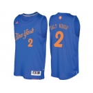 Men's New York Knicks #2 Maurice Daly Ndour Royal 2016 Christmas Day NBA Swingman Jersey