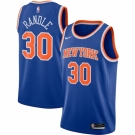 Men's New York Knicks #30 Julius Randle Nike Blue 2020-21 Swingman Jersey