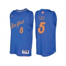 Men's New York Knicks #5 Courtney Lee Royal 2016 Christmas Day NBA Swingman Jersey