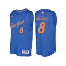 Men's New York Knicks #8 Justin Holiday Royal 2016 Christmas Day NBA Swingman Jersey