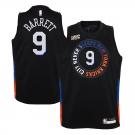 Men's New York Knicks #9 RJ Barrett Black Basketball Jersey 2021 New