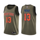 Men's Nike New York Knicks #13 Joakim Noah Swingman Green Salute to Service NBA Jersey