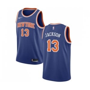 Men's Nike New York Knicks #13 Mark Jackson Swingman Royal Blue NBA Jersey - Icon Edition