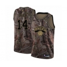 Men's Nike New York Knicks #14 Allonzo Trier Swingman Camo Realtree Collection NBA Jersey