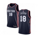 Men's Nike New York Knicks #18 Phil Jackson Swingman Navy Blue NBA Jersey - 2018-19 City Edition