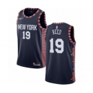 Men's Nike New York Knicks #19 Willis Reed Swingman Navy Blue NBA Jersey - 2018-19 City Edition