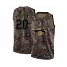 Men's Nike New York Knicks #20 Allan Houston Swingman Camo Realtree Collection NBA Jersey