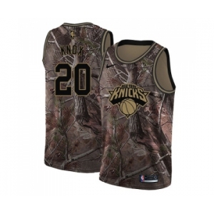 Men's Nike New York Knicks #20 Kevin Knox Swingman Camo Realtree Collection NBA Jersey