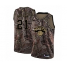 Men's Nike New York Knicks #21 Damyean Dotson Swingman Camo Realtree Collection NBA Jersey