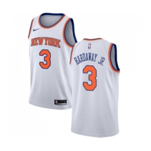 Men's Nike New York Knicks #3 Tim Hardaway Jr. Swingman White NBA Jersey - Association Edition