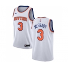 Men's Nike New York Knicks #3 Tracy McGrady Swingman White NBA Jersey - Association Edition