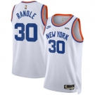 New Yok Knicks #30 Julius Randle White 2021-2022 City Edition Stitched Jersey