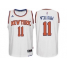 New York Knicks #11 Frank Ntilikina Home White New Swingman Stitched NBA Jersey