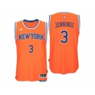 New York Knicks #3 Brandon Jennings 2016 Alternate Orange New Swingman Jersey