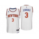 New York Knicks #3 Brandon Jennings 2016 Home White New Swingman Jersey