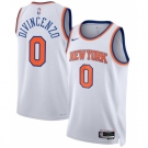 New York Knicks Nike Association Edition Swingman #0 Jersey White Donte DiVincenzo