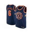 Nike New York Knicks #6 Kristaps Porzingis Navy NBA Swingman City Edition Jersey