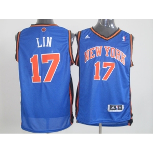 nba jerseys new york knicks #17 jeremy lin blue
