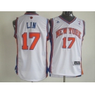 nba jerseys new york knicks #17 jeremy lin white