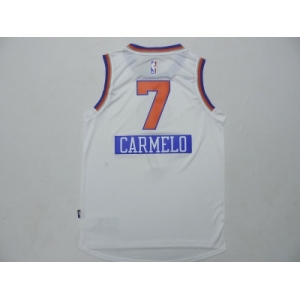 nba jerseys new york knicks #7 carmelo white[2014 christmas edition]