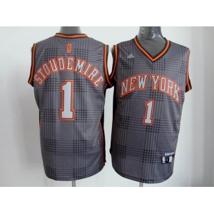 nba new york knicks #1 stoudemire black-grey[2012]