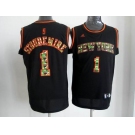 nba new york knicks #1 stoudemire black[camo fashion swingman]