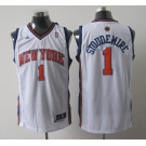 nba new york knicks #1 stoudemire white[2011 swingman revolution 30]