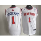 nba new york knicks #1 stoudemire white[revolution 30 swingman]