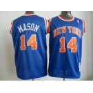 nba new york knicks #14 mason m&n blue