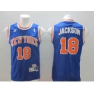 nba new york knicks #18 jackson blue