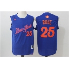 nba new york knicks #25 rose blue[2016 Christmas edition]