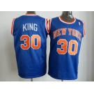 nba new york knicks #30 king m&n blue