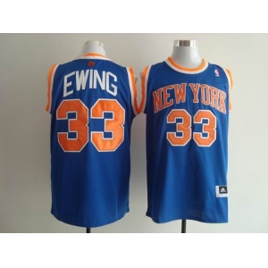 nba new york knicks #33 ewing blue