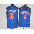 nba new york knicks #6 chandler blue