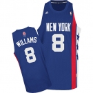 nba new york knicks #8 willams blue(fans edition)