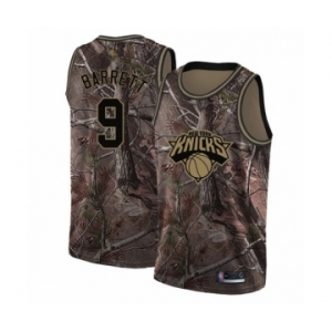 Women's New York Knicks #9 RJ Barrett Swingman Camo Realtree Collection Basketball Jersey