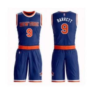 Women's New York Knicks #9 RJ Barrett Swingman Royal Blue Basketball Suit Jersey - Icon Edition