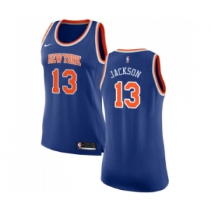 Women's Nike New York Knicks #13 Mark Jackson Swingman Royal Blue NBA Jersey - Icon Edition