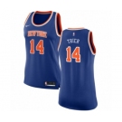 Women's Nike New York Knicks #14 Allonzo Trier Authentic Royal Blue NBA Jersey - Icon Edition