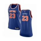 Women's Nike New York Knicks #23 Trey Burke Authentic Royal Blue NBA Jersey - Icon Edition