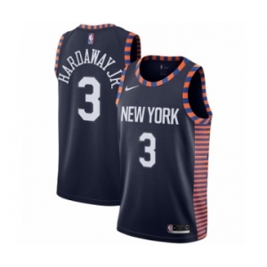 Women's Nike New York Knicks #3 Tim Hardaway Jr. Swingman Navy Blue NBA Jersey - 2018-19 City Edition