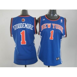 women nba jerseys new york knicks #1 stoudemire blue