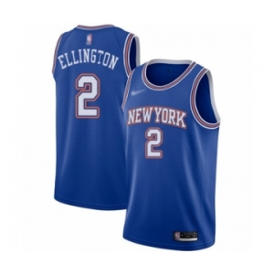 Youth New York Knicks #2 Wayne Ellington Swingman Blue Basketball Jersey - Statement Edition