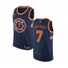 Youth Nike New York Knicks #7 Carmelo Anthony Swingman Navy Blue NBA Jersey - City Edition
